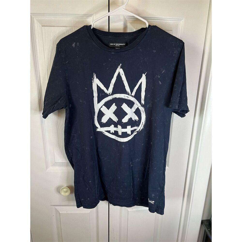 Cult of Individuality Men's Black Shimuchan Logo Graphic T-Shirt Size M